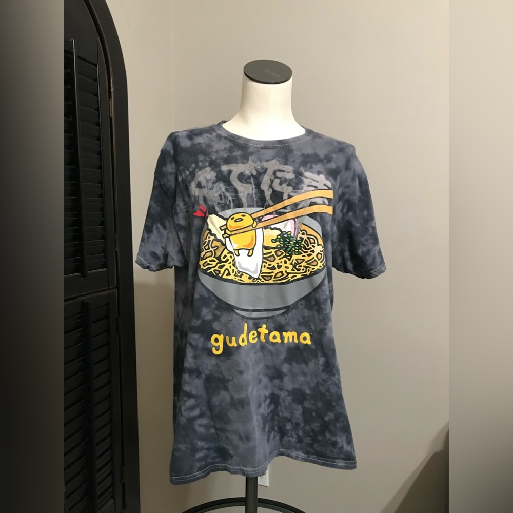 Gudetama tie-dye tshirt